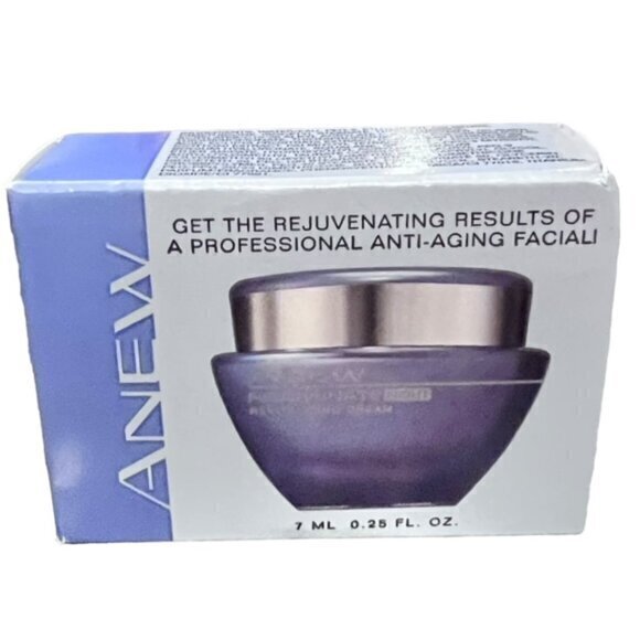 NEW IN BOX AVON ANEW REJUVENATE NIGHT REVITALIZING‎ CREAM .25 OZ Travel Size - Picture 1 of 6